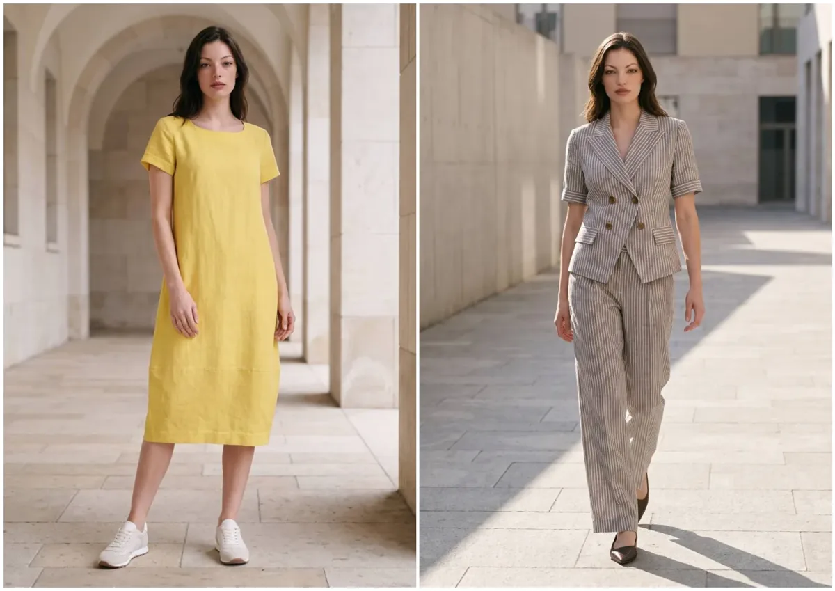 AI per brand moda: editoriale SS27 con modella digitale in esterna